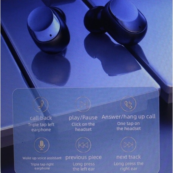 Y60 Fone Bluetooth Earphones 5.1 TWS Wireless Headphones with LED Display Stereo - Picture 4 of 6